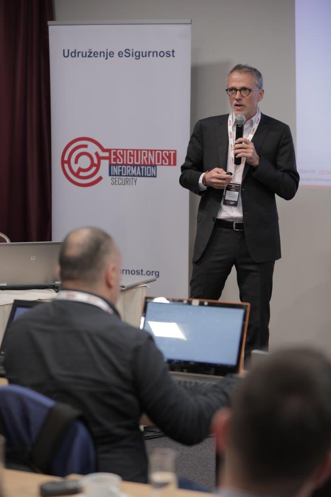 eSigurnostSRB's tweet photo. Speakers & Lectures at the #eSecurity2019 Conference
#MichaelHaas, #JonasSpieckermann & "Our Security, Delivery Your Way" & #WatchGuard
#eSecuritySpeakers #eSecurityLectures #esecurity #security #ITconference #conference #hacking #ack4life #whitehacker #eSecurityHackingGame https://t.co/2L4rt1mMcJ