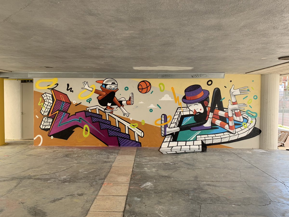 MonicaMomart's tweet photo. #artist #streetart @misterthoms @NicoFF3300 #sklolp #art #prg @OpenPlayfulspac #matera2019 @UispBasilicata #artisticdirector @momartmatera https://t.co/KqphDOIgDV