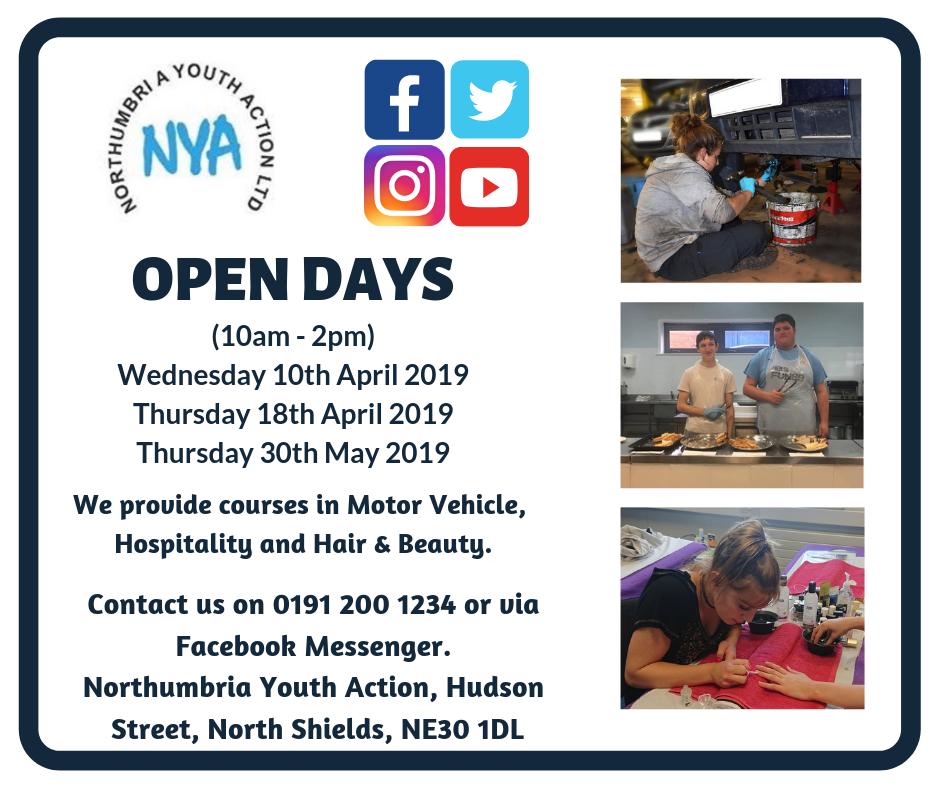 NorthumbriaYA's tweet photo. Open Day this THURSDAY! If you are interested in one of our courses feel free to contact us for more information https://t.co/bx1ZzQL1rx
