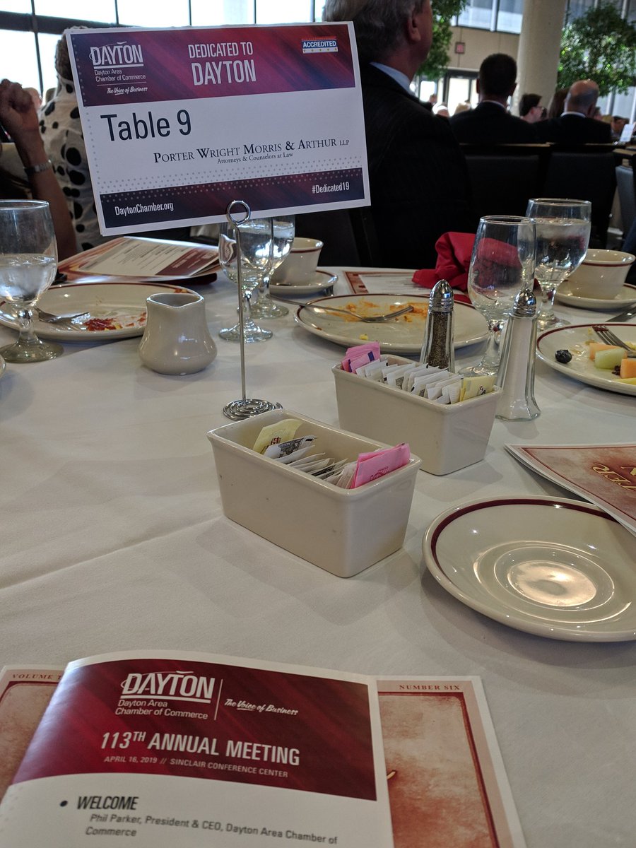 JyllianG's tweet photo. @PorterWright at the @DaytonChamber Annual Meeting! #Dedicated19 https://t.co/YPBspRR51F