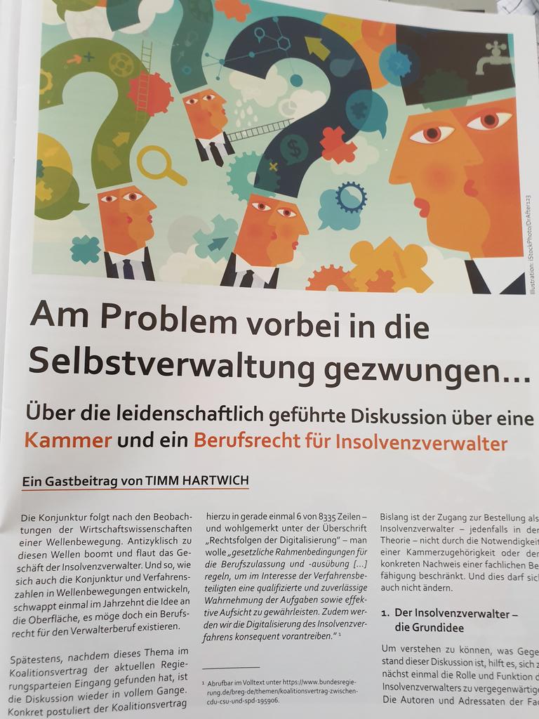 Insolvenz,  Selbstverwaltung , Insolvenzverwalter #Lesenswert <a href="/ExistenzMagazin/">EXIS|TENZ MAGAZIN</a>