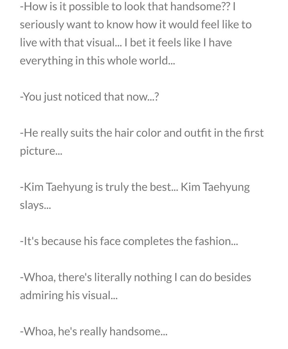 Taehyung Facts On Twitter Taehyung Always Gets Praise For