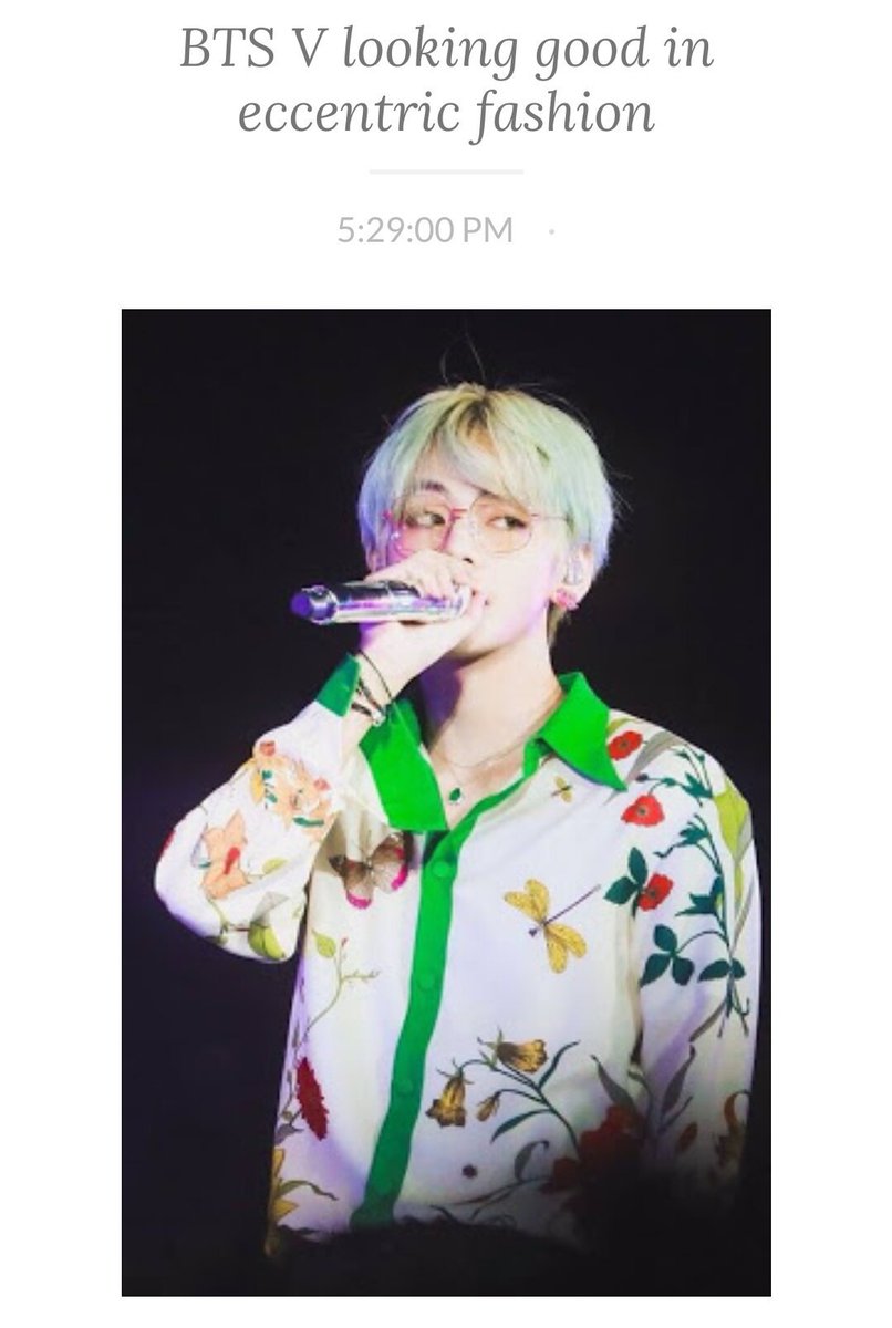 Taehyung Facts On Twitter Taehyung Always Gets Praise For