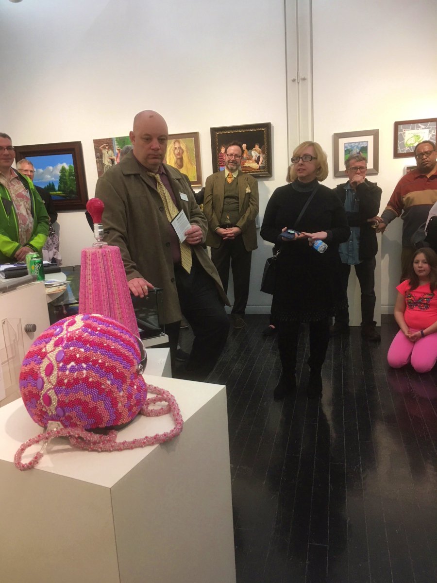 JAMFineArts's tweet photo. Photo from last Friday night at Elmhurst Art Guild Reception with @artlusting . Thanks to Cherylyn Gnadt for the picture! https://t.co/WpJTnpjwPY