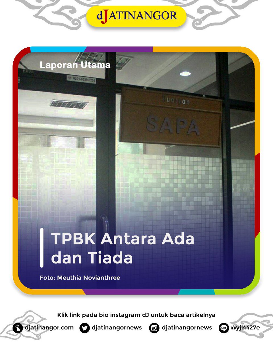 dJatinangornews's tweet photo. [Bagaimana Nasib TPBK?] 

TPBK yaitu layanan bimbingan konseling yang membantu mengatasi permasalahan mahasiswa. Saat ini TPBK dipusatkan di Fakultas Psikologi.

Seperti apa kelanjutannya? 
Cek di https://t.co/Lt3a3Q9FLq

dJatinangor,
Lisan sadja tidak cukup!
#Iniuntukkamu
#tpbk https://t.co/y425dwFq3F