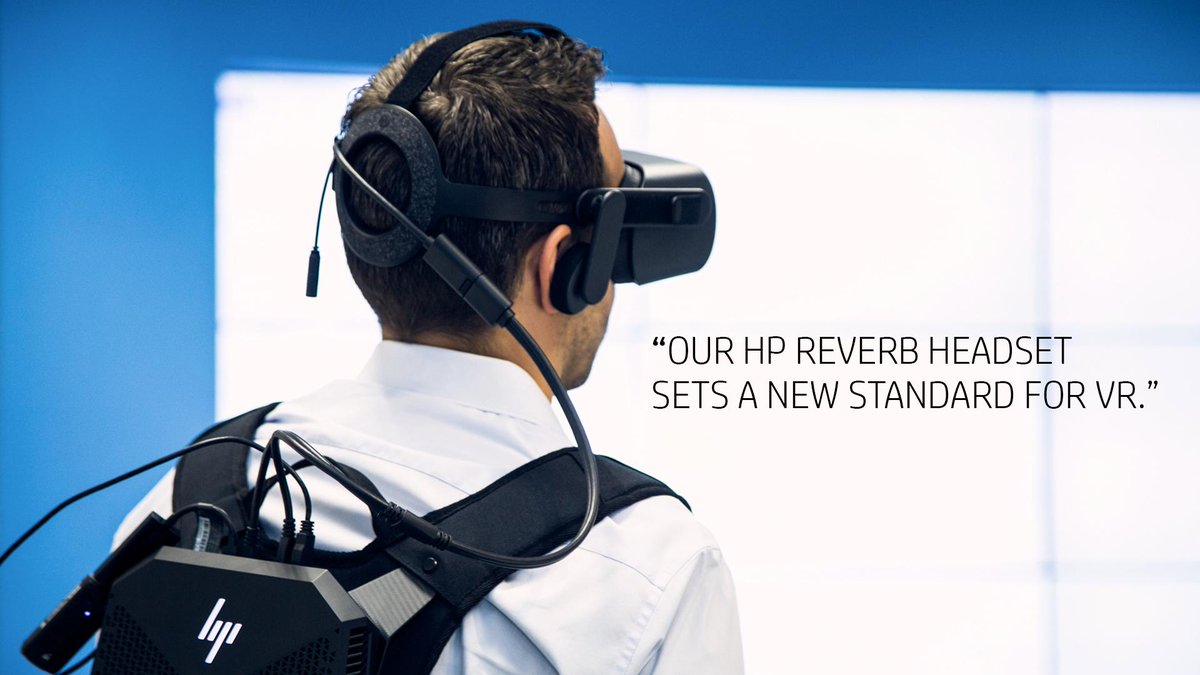 HP EMEA President <a href="/nicklazaridis/">nick lazaridis</a> shares a first look of the HP Reverb VR headset – making moves in immersive computing. bit.ly/2Zg3Etu
