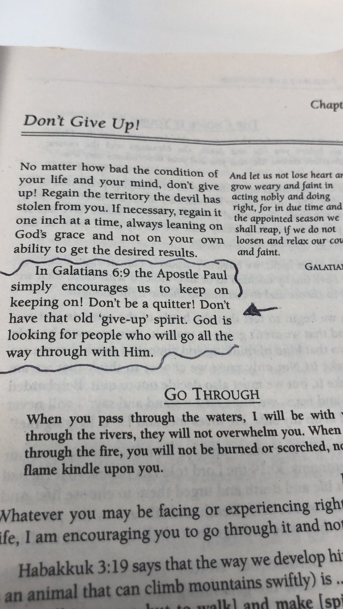 Sandraxamaks's tweet image. Super encouraged after reading this. God Bless you @JoyceMeyer  😭