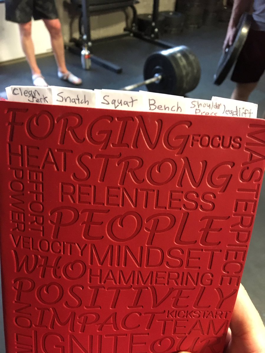 Did you get your Forge journal yet? Awesome way to set personal goals and track your progress! $20 inc hst. (For an extra $5 maybe Coach Mitch will do fancy section tabs for you too 😉).
#whatgetswrittendowngetsdone #goals #measureprogress #nomoreguessing