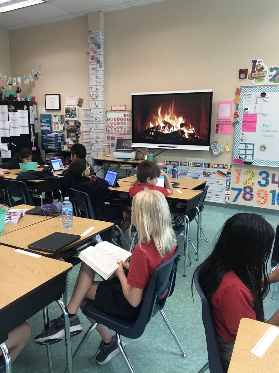 MsJonesistheJam's tweet photo. We like to read by the fire 🔥 @BonitaCharter https://t.co/uceGAKyPyD