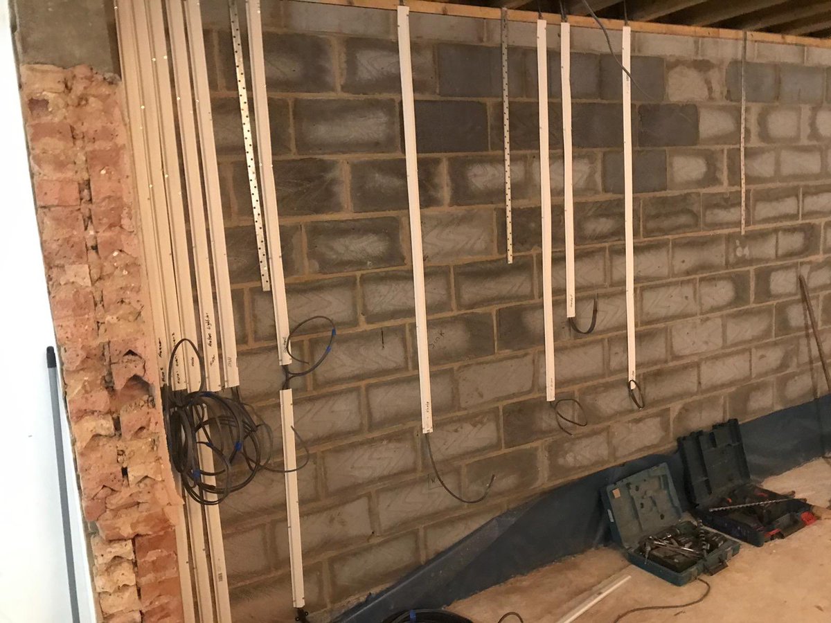 Property24Main's tweet image. First fix electrics installed in kitchen extension #electrical #electricalinstallations #property24maintenance