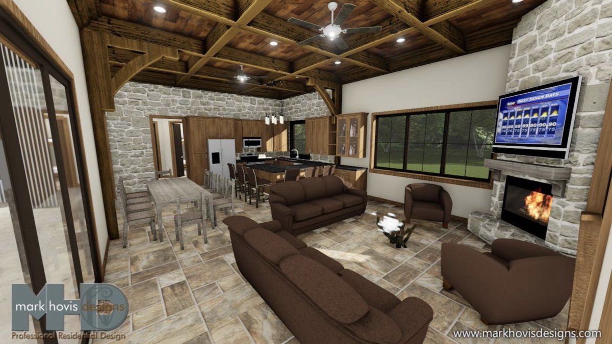 MarkHovisDesign's tweet photo. Shop/House design,weekend getaway,hunting cabin,3 bay shop,master suite, bunkroom,outdoor covered area. Rustic old world feel. Let us know what you think.  Comment, share and like.  #shouse #shop #house #weekend #getaway #rustic #oldworld #retreat #markhovisdesigns https://t.co/w0szE0JUDj