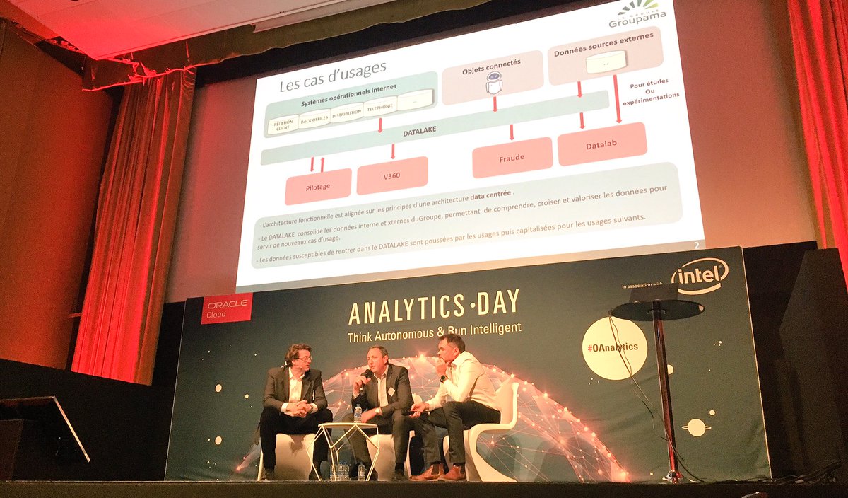 Oracle_France's tweet photo. Témoignage client : la place de #Data aujourd'hui, et demain. 📊

💬 Antoine Hacquard, Responsable pôle Gestion de la Donnée, Groupama
💬 Pascal Desseaux, Responsable des Infrastructures Big Data, Groupama

⚡️ #OAnalytics #Datalake #Datadriven #Analytics https://t.co/WOeLc8vcNV