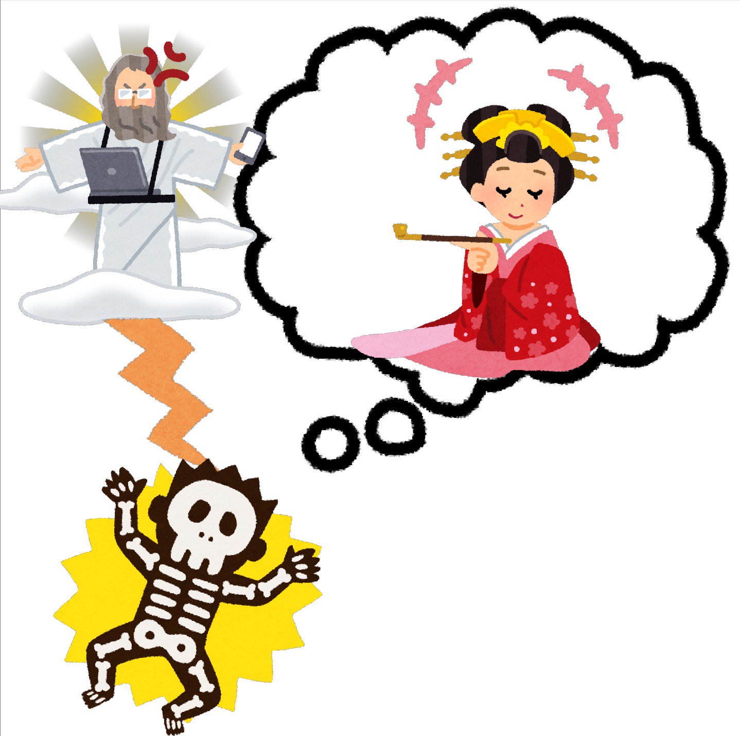 تويتر まいチクをいらすとやで再現 على تويتر Dayukoume 再現難易度 使ったイラスト 7枚 ふきだしのイラスト 花魁の イラスト 漫符のイラスト 笑い声のください 怒った血管 インターネットの神様のイラスト 天気のアイコン 雷 感電のイラスト まいにち