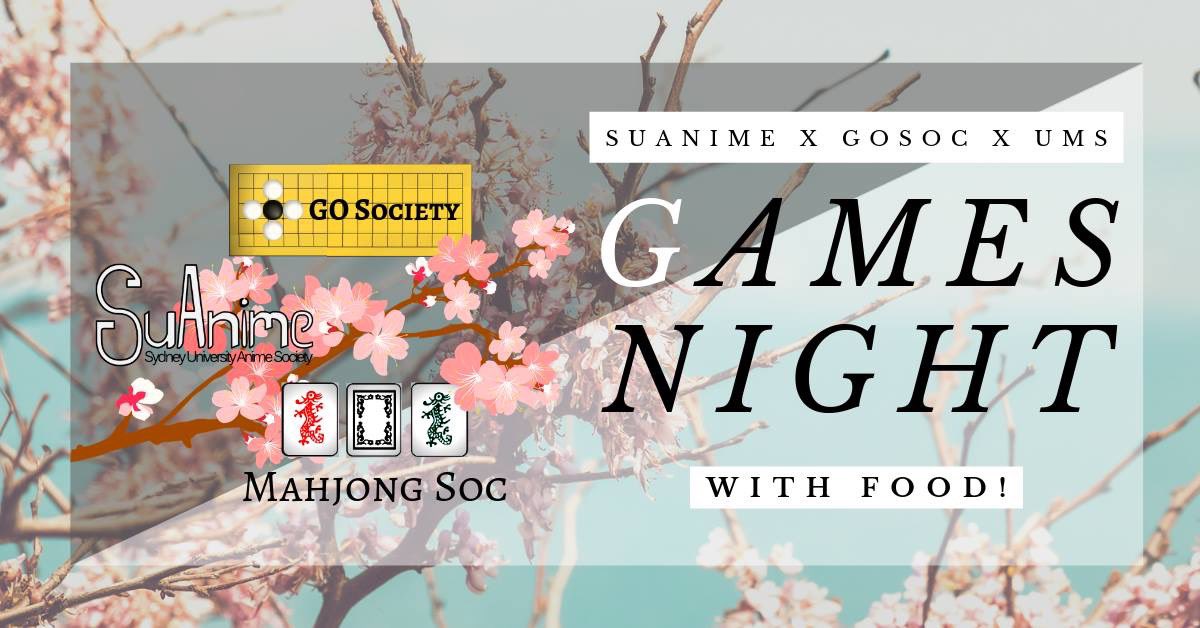 su_anime's tweet photo. SUAnime, GOsoc and Mahjong Soc are partnering up to present:
BOARD GAMES NIGHT °˖✧◝(⁰▿⁰)◜✧˖°

~ WHATS ON ~
Various Board Games ~ provided by SUAnime
Smash Ultimate Free Play ~ provided by SUAnime
Go (Weiqi/baduk) ~ provided by GOsoc
Mahjong ~ provided by Mahjong Soc https://t.co/0B0tAX62Pd