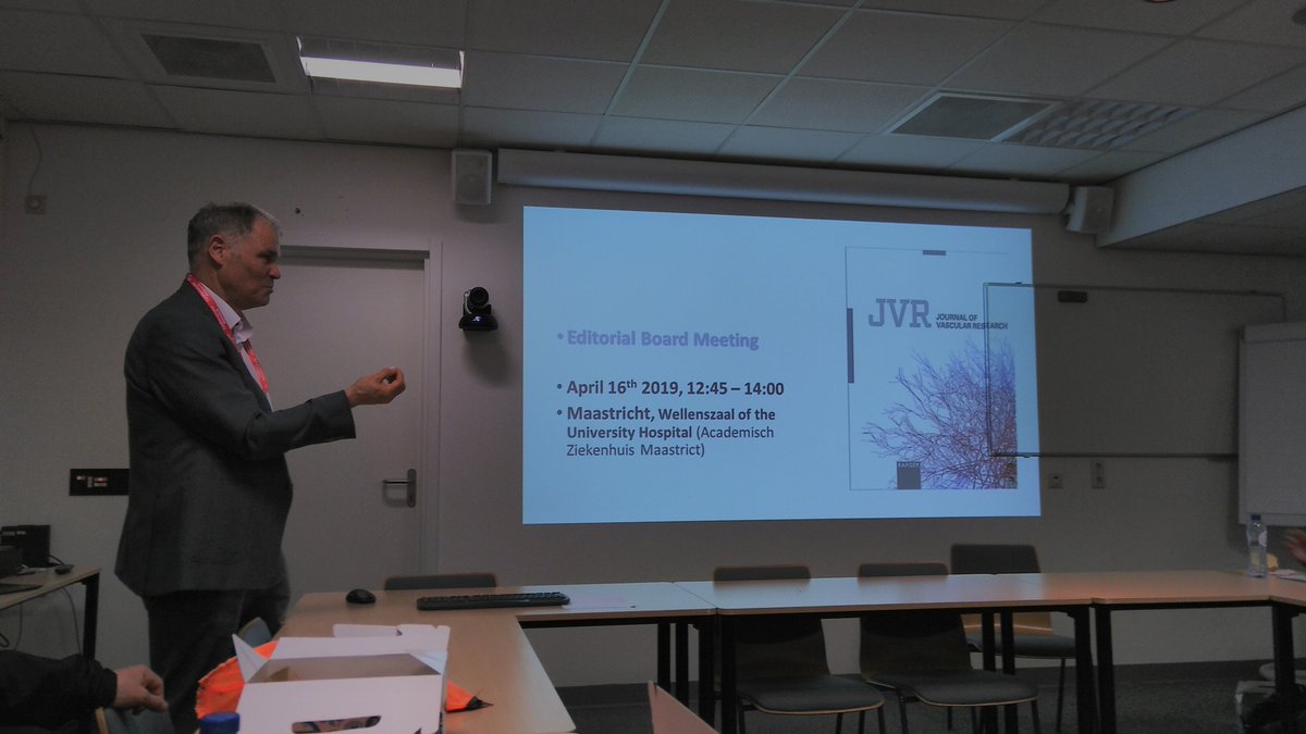 JournalVascRes's tweet photo. Great @JournalVascRes board meeting, with our Editor-in-Chief Ulrich Pohl and the ESM Team ! @ESMEVBO2019 #CardiovascularResearch #Microcirculation #Esmevbo2019 https://t.co/G2RlWN85gV