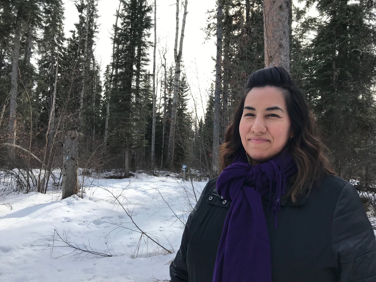 Rupertsmaven's tweet photo. ⁦Musician ⁦@jasminenetsena⁩ has a brand new track out today written in this very forest in #fortnelson inspired by her #dene grandmother who raised her on these lands. https://t.co/yL6OaV6TI6