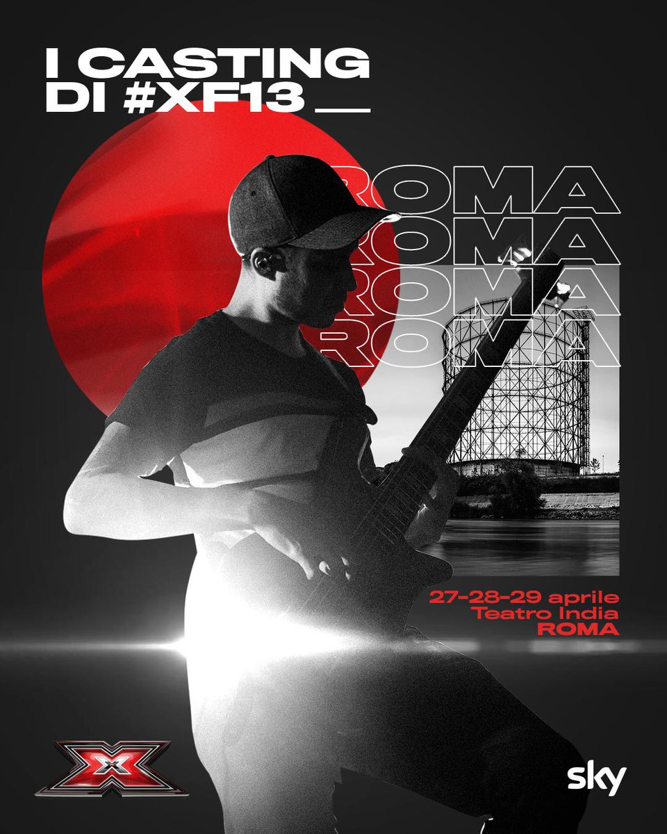 FremantleIT's tweet photo. Save The Date: 27, 28 e 29 aprile @XFactor_Italia sbarca a Roma! I casting di #XF13 ripartono dalla capitale e più precisamente dal Teatro India. Non vi siete ancora iscritti? Fatelo qui 👉🏼 https://t.co/u2EV2SLnPt
.
.
#XF13
#lifeatfm https://t.co/0P3khBj2qU