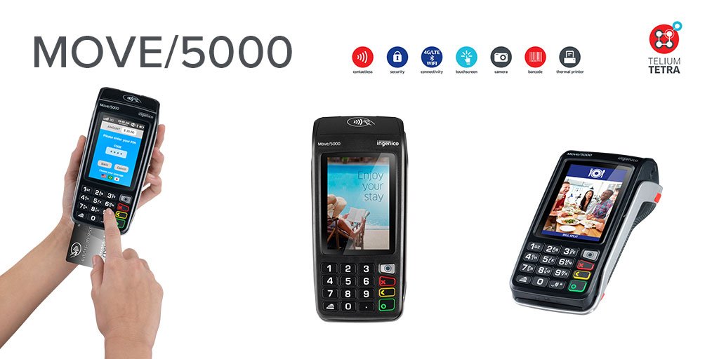 DatacapSystems's tweet image. Meet the @IngenicoNA Move/5000, one of our newest supported devices. Perfect for pay-at-table, line-busting and mobility. ow.ly/clLt30odAeM #Move5000 #colordisplay #TETRA #connectivityoptions #mobility #payattable #touchscreen #camera