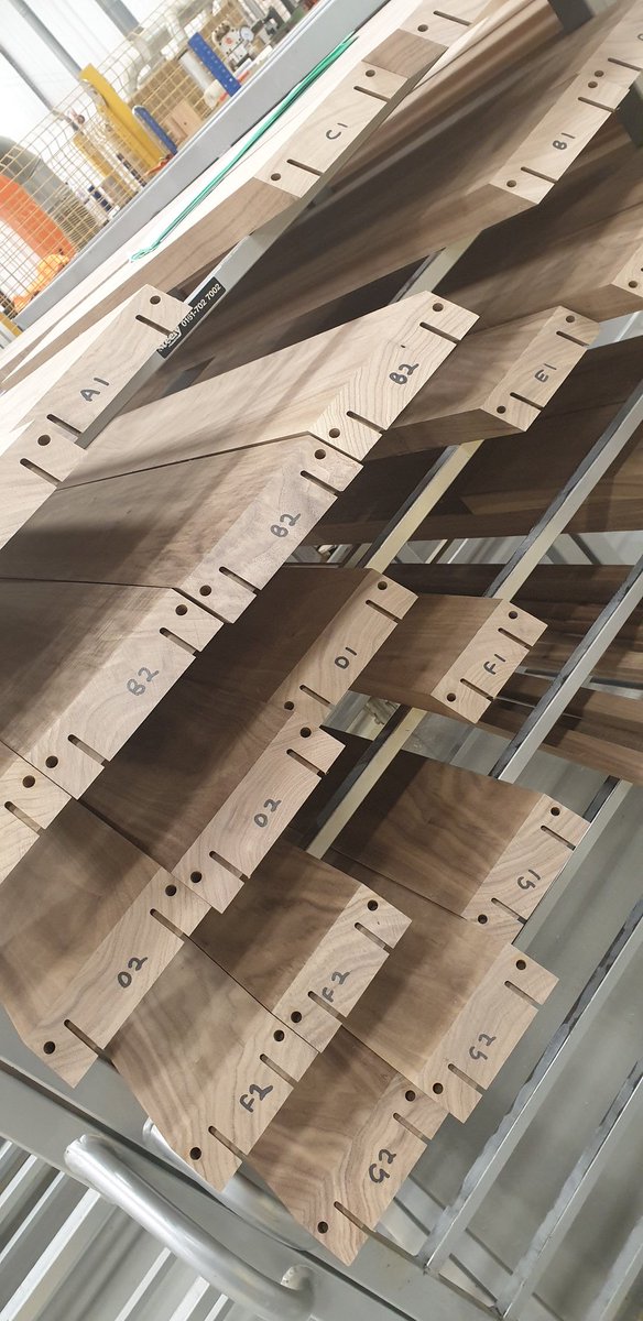 AJB_Group's tweet photo. Connection joints with dowel and keys! Impossible to take apart once assembled!! Accurate, consistent and exquisite!!! #livefromtheworkshop https://t.co/Nahrze7xKF