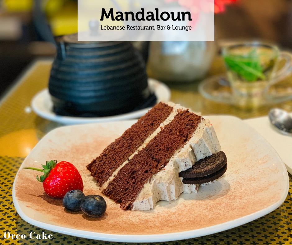 Our new Spring desserts are here! Make your way to #MandalounWestfield and try our delicious #Oreo cake!🍰

#mandalounUK #authenticlebanese #restaurants #restaurant #lebanesefood #lebaneserestaurants #westfieldrestaurants #lunch #dinner #deliciousfood #healthyfood #cake #desserts