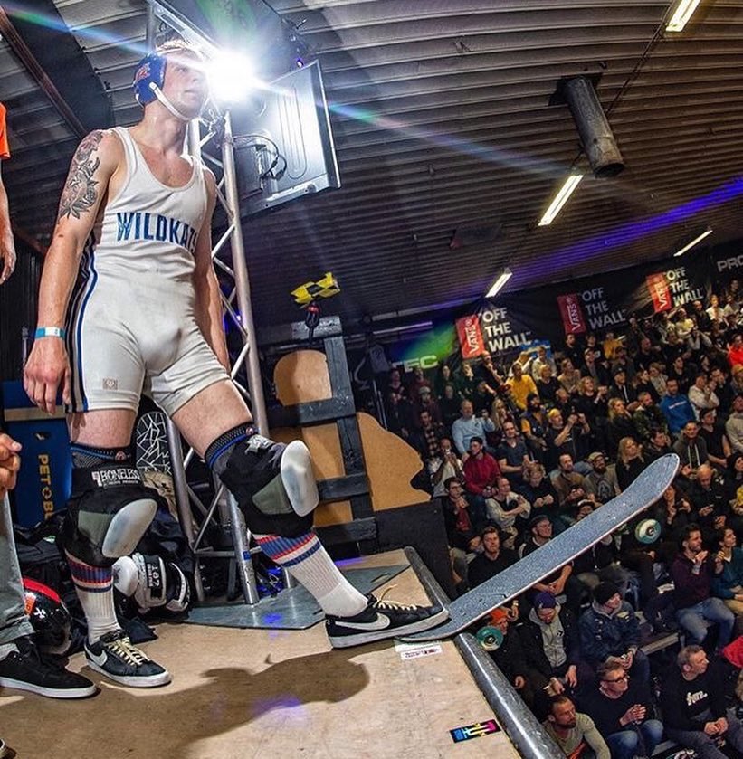 FastPlaySports's tweet photo. AJ Nelson representing K-town with his Wildkats wrestling uniform for a skate comp in Bryggeriet Malmö Sweden! CONGRATS! @Kats_Principal @SportsKT @SportsKP @thrashermag #vertattack #speedlabwheels #5footattack #nelsonskates #ajnelson #WeAreFastPlay https://t.co/z498Zr3SYE