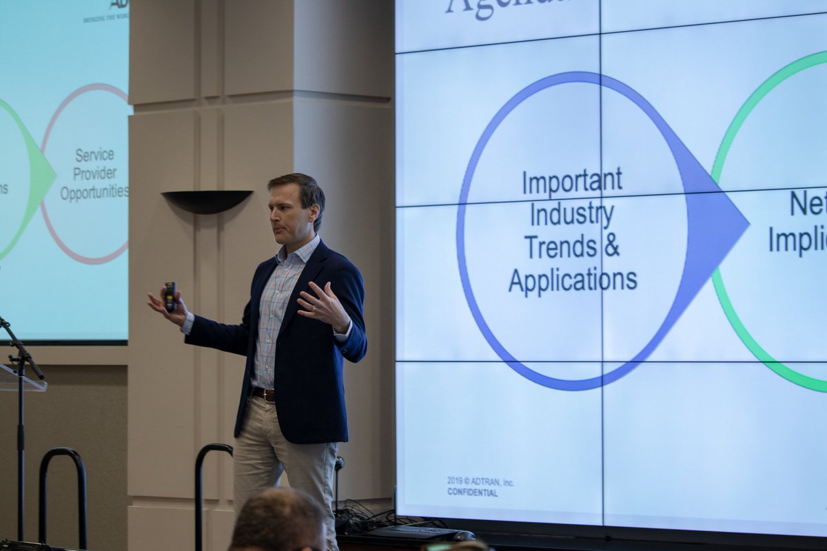 Adtran's tweet image. ADTRAN&apos;s CTO Americas, Robert Conger, is kicking off #BBSS19 this morning by speaking on the next wave of #10G #OpenNetworks #Broadband #Solutions #Summit