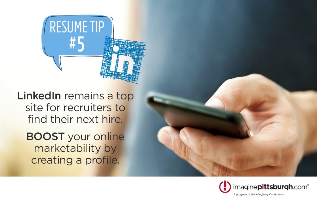 ImaginePgh's tweet photo. Graduating this year and looking for a job? Make sure your @LinkedIn profile is ready to go and updated! #TipsFromHR @CMUCareerCenter @PittCareers @ChathamUCareers @CCAC_CareerSvcs @RMUCareerCenter @CarlowU @PointParkU @setonhill @CalUofPA @DuqCareer @IUP_CPDC @larocheuniv https://t.co/oBNB1RkIce