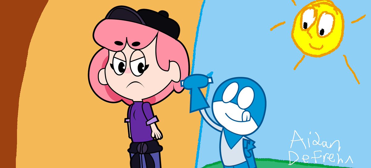 AidanDeFrehn's tweet photo. Looks like I have a thing for drawing Fan-Art. This time, it's for @thecypherden
#cypherden #chalkzone https://t.co/6ZPGxyh6oe