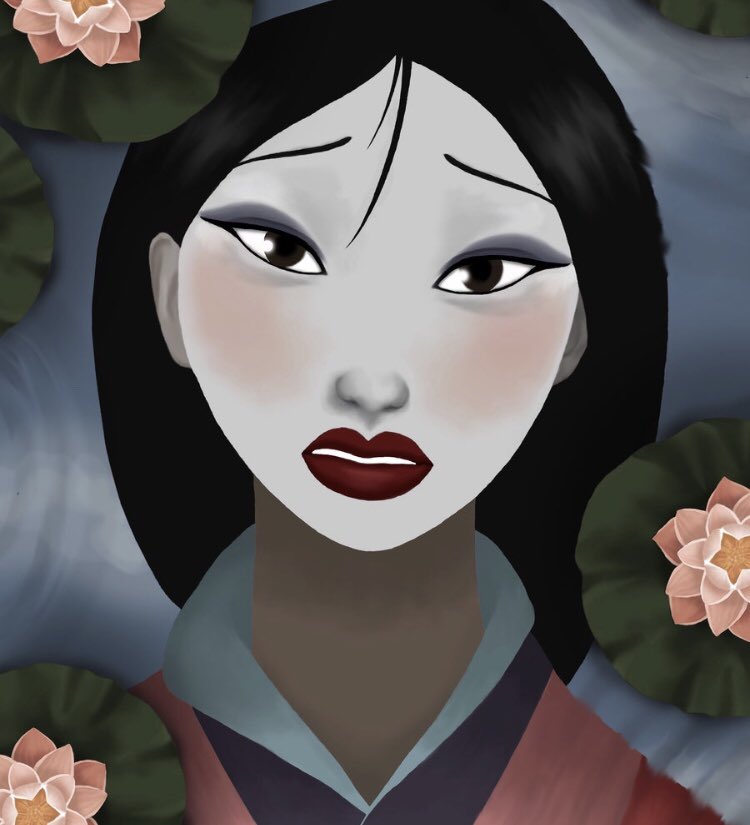 Alinajemm's tweet photo. Mulan showcases the idea that people of the Orient worship and are devoted to their ancestors.  This is shown through Disney’s portrayal of Mulan’s ancestors, who characterize the idea of mystery and connection with the spirit often associated with people of the Orient. #ENGL256D https://t.co/GeyznhPsWj