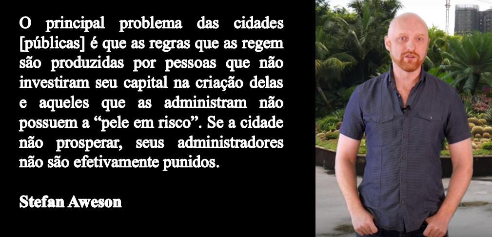 Há um conflito de interesses entre os administradores das nossas cidades e cada um dos residentes. Os administradores têm incentivos para agir visando o curto prazo, enquanto os residentes gostariam de uma governança voltada ao longo prazo. Cidades privadas alinham os interesses.