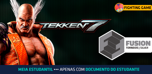 Gamepolitan's tweet photo. Tekken 7 é o último* título confirmado para o Fusion Torneios | Silver (@fusionesportsba ) de consoles que acontecerá nos dias 27 e 28 de julho no Gamepólitan 2019!
+ info em breve.
*Podem ocorrer atualizações.
#GP #GP2019 #FusioneSports #FusionSilver #Torneios https://t.co/gEDCgDCtLx
