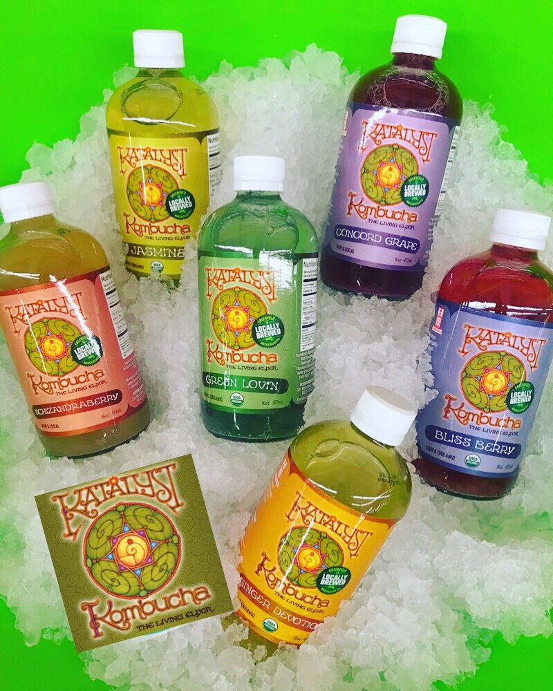 What’s your favorite flavor? 
#katalystkombucha #kombucha #fairtrade #workerowned #livingelixer #greenfieldMA #drinklocal
