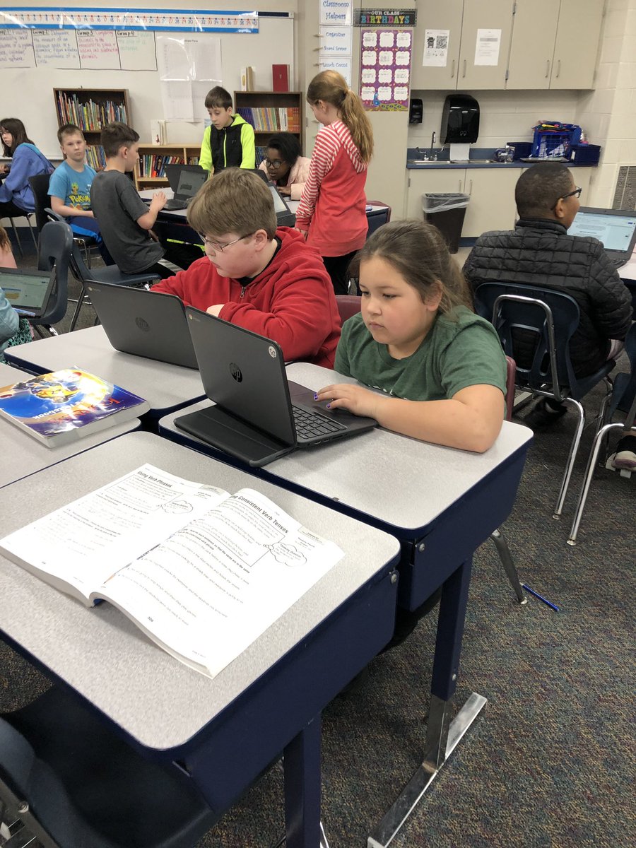 MissDarnell7's tweet photo. Working hard during writing workshop today! Everyone loves peer editing! #whyWBSD #informationalpaper https://t.co/iPkuPLFP7U
