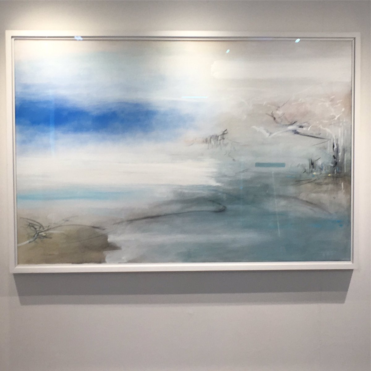 bobaldous's tweet photo. Private view at Circle Contemporary Gallery in Cornwall. Exhibition with the poet Myra Schneider Spring to Sea. On until the 14th May https://t.co/qJ5XAwL3Kb