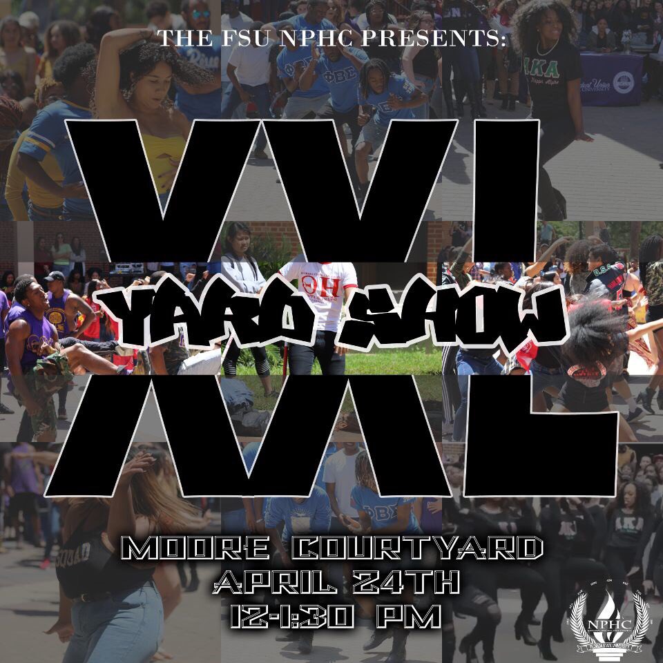 FSUSigmas's tweet image. THE FSU NPHC presents the XXL Yard Show! 🎵🎶Who runs the yard?🧐 You holding it or folding it? 👀

🗣Come see the real steppers on April 24th during Market Wednesday! 

#FSUNPHC
#XXL