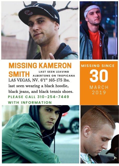 missingmatters_'s tweet photo. Where’s Kameron? Missing from #lasvegas? Have you seen him? @KvmmySxsa #missing #lasvegasstrip https://t.co/Qj3cLSN0PP