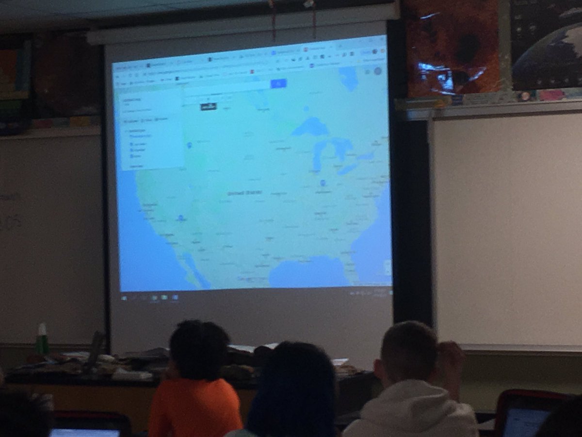 LSchemelWWS's tweet photo. Where’s Waldo? How long did it take him to get there? What mode of transportation did he use? Students in Mr. Kohlmann’s room are beginning their physics unit using Google MyMaps to practice the speed equation. @wwsweb @WMSshamrocks https://t.co/WXqGO4K7uc