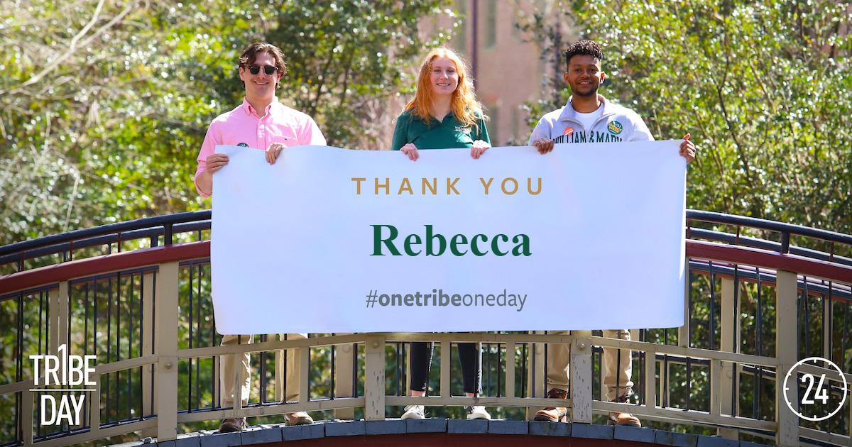 RebeccaMurray12's tweet photo. It's #OneTribeOneDay - I gave to scholarships and @VIMS_News. Give today to the area of @williamandmary that is most meaningful to you. Give back, help current students and positively impact W&amp;M's future. A @williamandmary education is always a great investment! #WMForTheBold https://t.co/YGSxhOD0Ti