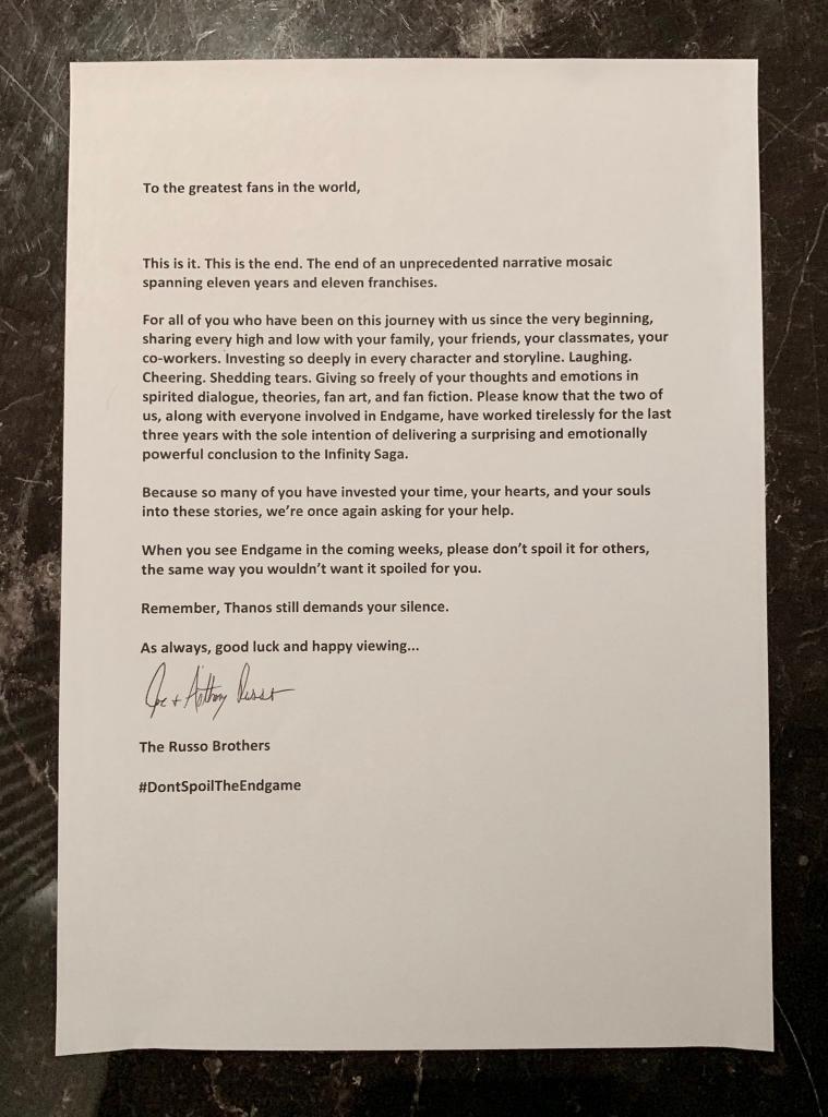 Guardians's tweet photo. #DontSpoilTheEndgame https://t.co/TwzhRyKU3b