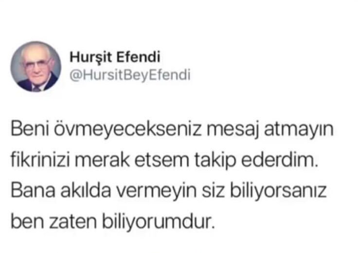 sudemetarseven's tweet photo. O kadar haklısınkı HURŞİT EFENDİ🤣saygıyla selamlıyorum🙏🏻 https://t.co/hDWgVgAn5Z