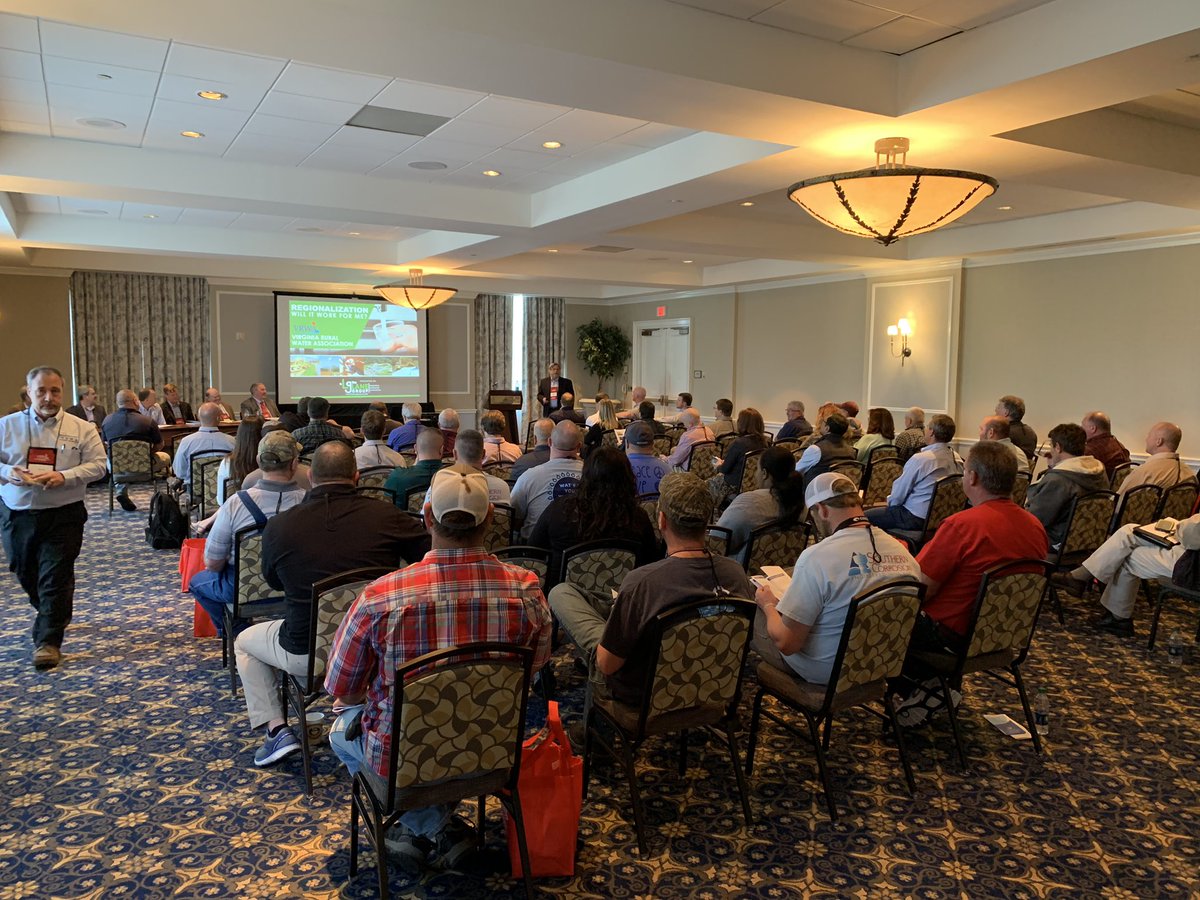 TheLaneGroup2's tweet photo. TLG’s Bobby Lane and Jeff Cochran leading a discussion on regionalization at the Virginia Rural Water Conference.  TLG is proud to work with dedicated clients and funding agencies to provide safe and reliable water to residents of rural communities. https://t.co/bG4BFbHpaR