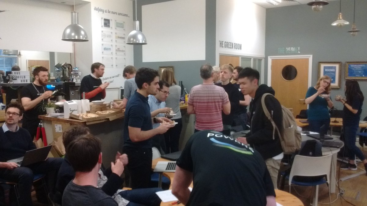 owenjonesuob's tweet photo. Awesome to see so many people here at #BathML this evening!! 😀 Our amazing team from @IBMSystems are delivering a workshop on style transfer with #MachineLearning 🎨🖌 https://t.co/cIOJuJshT4