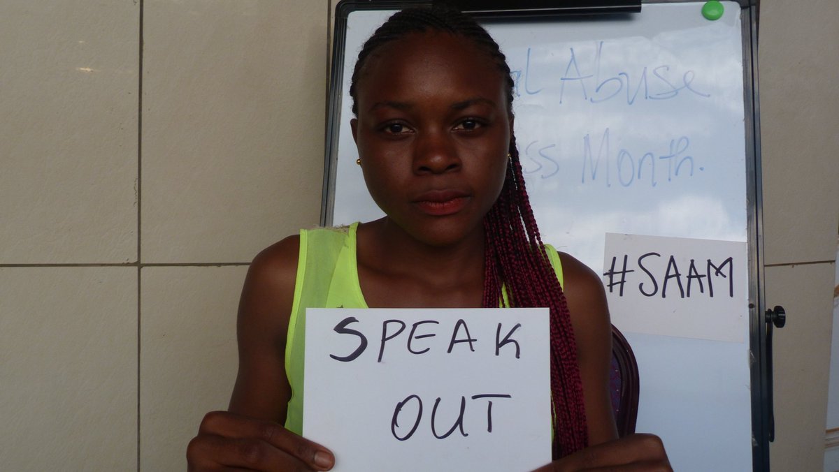 regartless1on1's tweet photo. We have messages for you! #SexualAbuseAwarenessMonth #SAAM, in times of conflict, we keep moving. #Bamenda #Cameroon #anglophonecrisis @UN_Women @KahWalla @AllegraBaiocchi @LeymahRGbowee @UN_Cameroon @UN_Women @UNESCO @UNESCO https://t.co/KoggK3d0Ka