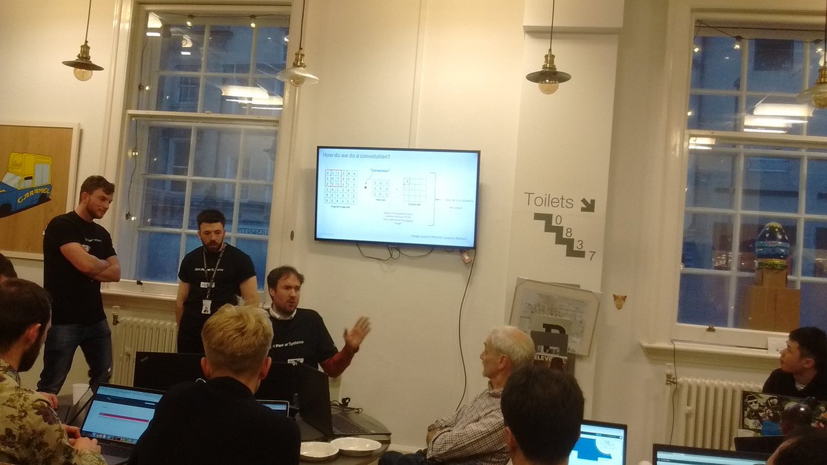 owenjonesuob's tweet photo. Awesome to see so many people here at #BathML this evening!! 😀 Our amazing team from @IBMSystems are delivering a workshop on style transfer with #MachineLearning 🎨🖌 https://t.co/cIOJuJshT4