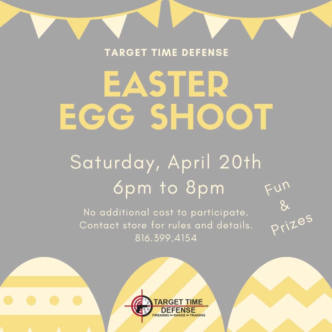 TargetTimeD's tweet image. Come in and join us for our First Annual Easter Egg Shoot! Prizes include gift cards and swag! 
#bluespringsmo #targettimedefense #shootingfun #firearms #shootingrange #gunrange #weekendfun #easterweekend2019 #easterweekendfun #rangeday #indoorgunrange #kansascity #kansascitymo