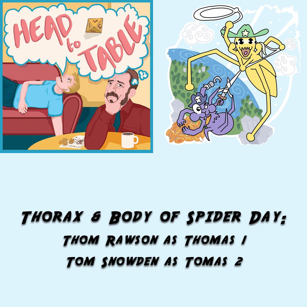 Do_You_Validate's tweet photo. I don't know how many times I've listened to the session with Thom and Tom from @headtotable and it still just kills me. Go patrol the skies with Thomas 1 and Tomas 2 in #SpiderDay on April 17th. https://t.co/oerdJFCuVh https://t.co/wYw81KNSmA