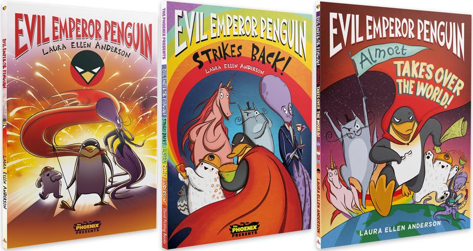 The Phoenix Comic on Twitter: "Evil has never been this lovable! Make sure to get your complete set of Evil Emperor Penguin books today - Just in time for World Penguin Day