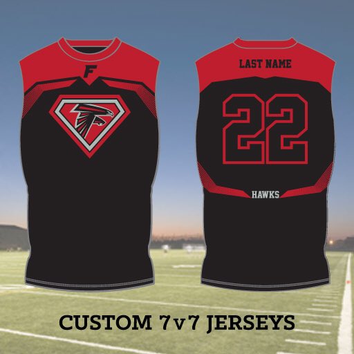 sportsgearCT's tweet photo. Tis’ the Season - Custom designed 7v7 jerseys shipped in as little as two weeks #cthsfb #fciac https://t.co/06zLZkkXnR