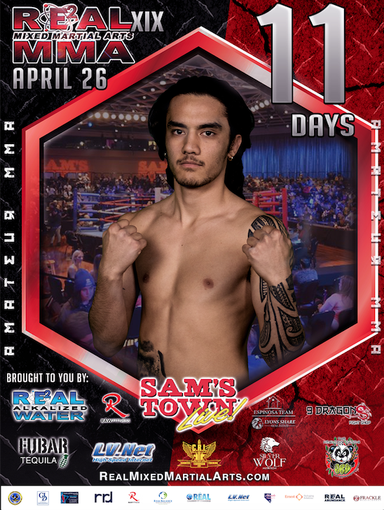RealMMALV's tweet photo. Only 11 days before the fight. April 26, 2018. It Goes Down Sam's Town Hotel &amp; Gambling Hall First Bout at 7:00 pm. TICKETS starting at $25.

To purchase tickets visit https://t.co/FfoiDwIPxj

#vegasevents #sports #RealMMA #Nevada 
#mixedmartialarts https://t.co/nTydeVh1Tz