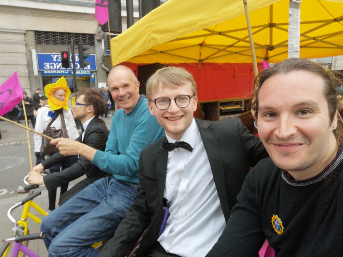 We are still cycling since this morning! #xrpiano4planet #ExtinctionRebellion